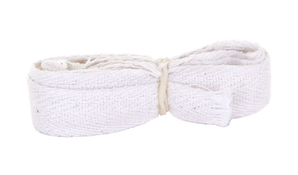 Beeswift Apron Cotton Ties 12mm X 2M White 12mm X 2M