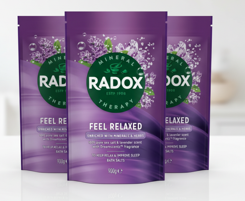 Radox Bath Crystals | Lavender Feel Relaxed | 1 x 900g Bag
