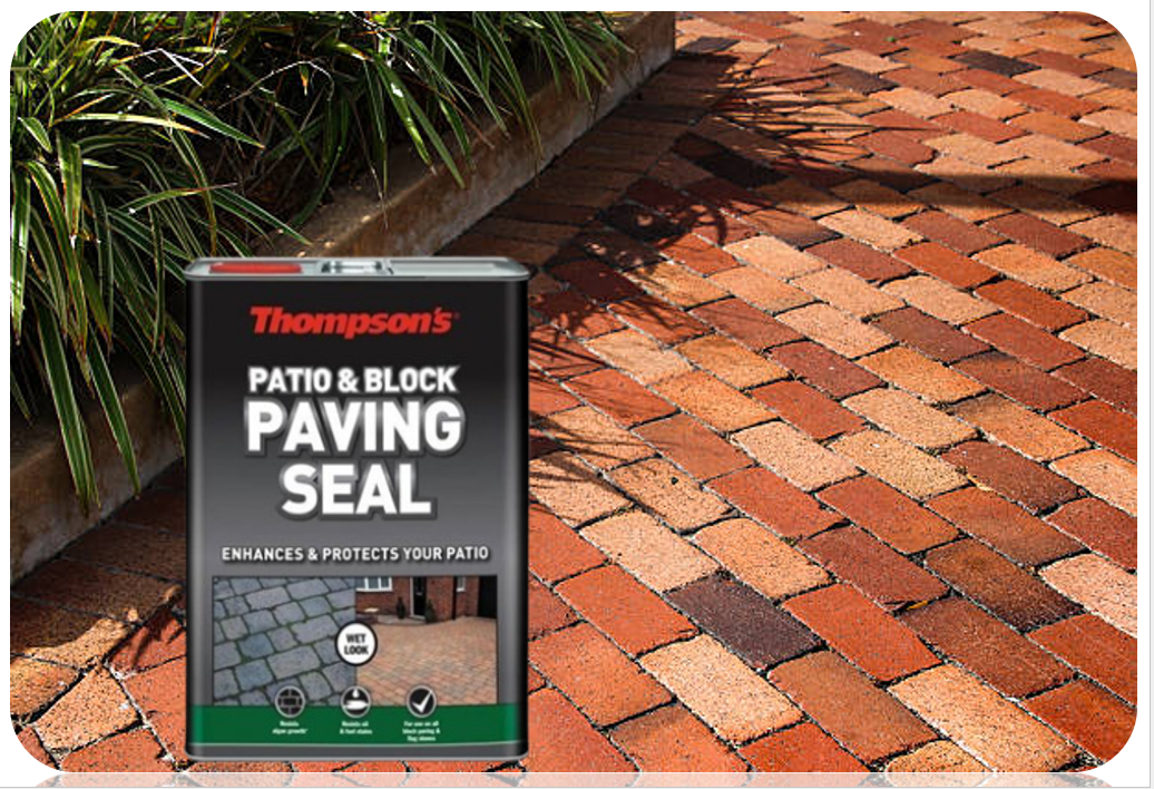 Thompsons by Ronseal One Coat Patio & Block Paving Seal Wet Look 5 Litre
