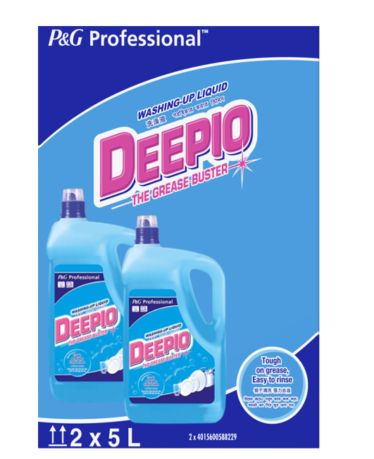 Deepio Professional Original Concentrate Washing Up Liquid 5L | Dissolves grease easily.