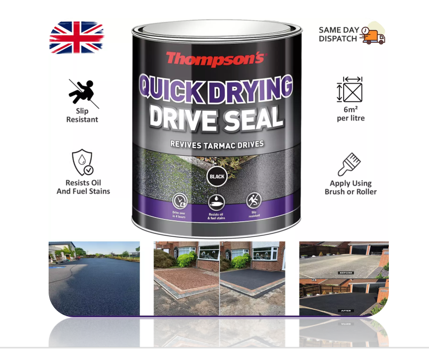 Thompson's [Ronseal} Black Quick Drying Drive Seal - 5L