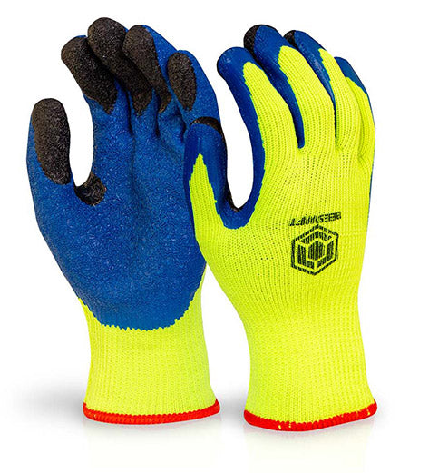 Beeswift Latex Thermo-Star Fully Dipped Yellow Gloves (Pair) ALL SIZES