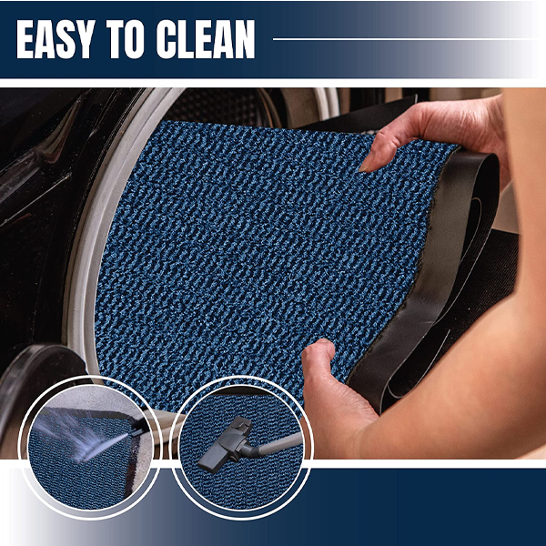 Fixtures Barrier Doorway Door Floor Mat 60cm x 120cm Blue - UK BUSINESS SUPPLIES