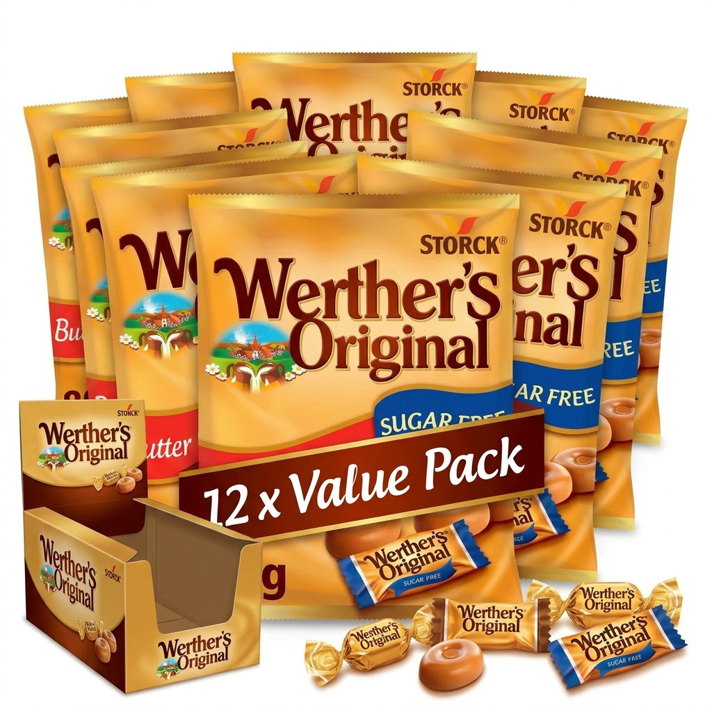 Werther's SUGAR FREE Butter Candies 80g {Wrapped}