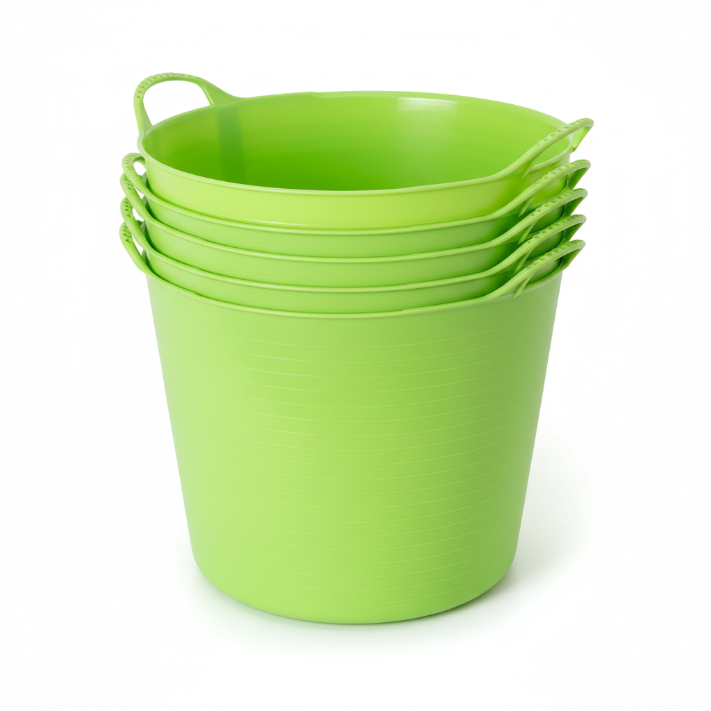 Red Gorilla Flexi Tub | Pistachio Colour | Twin Handles | 38 Litre