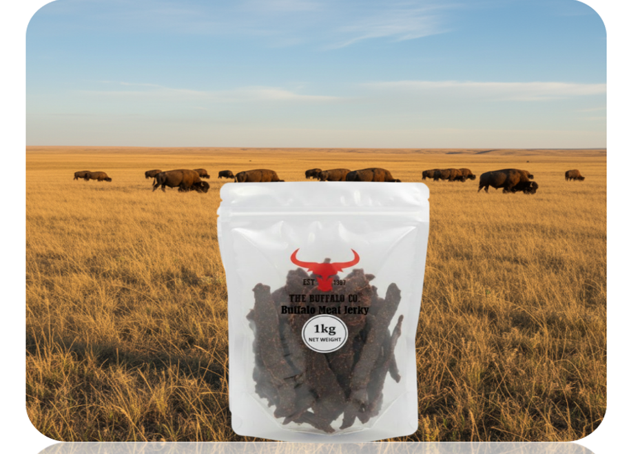 The Buffalo Co. | Buffalo Bulk Dog Treats | Jerky 1 x 1kg