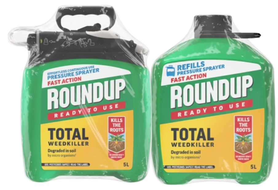 Roundup Multi Pack | 2 x 5 Litre | Ready to Use | 1 x 5L Pump & Go and 1 x 5L Refill