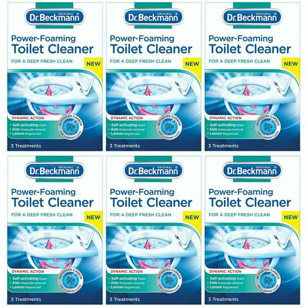 Dr. Beckmann Power-Foaming Toilet Cleaner, 3 x 100g Sachets - UK BUSINESS SUPPLIES
