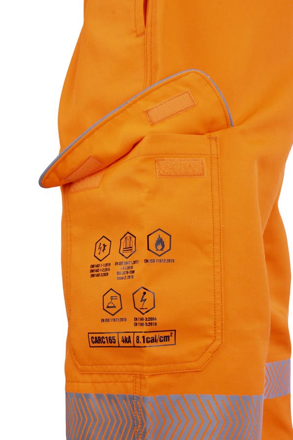High Visibility Arc Flash Trouser Orange ALL SIZES