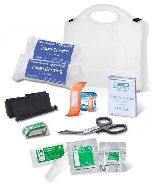 Click Medical Critical Injury Box - High Risk Bs8599-1:2019 White