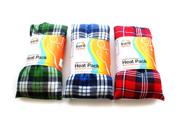 Sure Thermal Heat Pack Tartan Assorted Blue Pack 6's