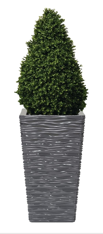 Fixtures Glaze Wave MEDIUM 42cm Planter {Grey} - UK BUSINESS SUPPLIES