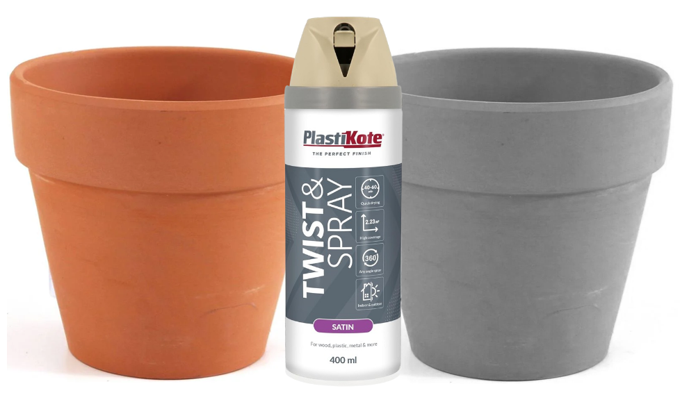 Plasti-Kote 400Ml Premium Spray Paint Satin - Warm Grey