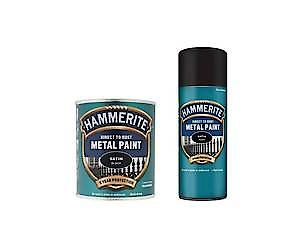 Hammerite Direct To Rust Satin Metal Paint - White - 250Ml