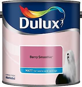 Dulux Matt Emulsion Paint For Walls And Ceilings - Violet White 2.5 Litres