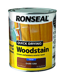 Ronseal Woodstain Satin Dark Oak 2.5L