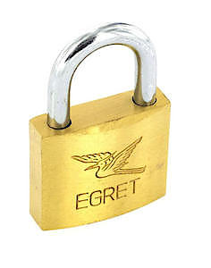 Securit Sec Egret Brs Padlock 30Mm S1134, Brass