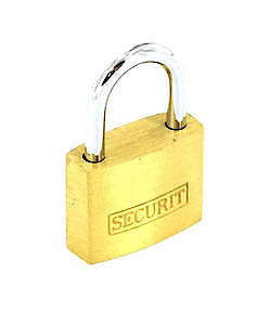 Sec Brs Padlock 3Keys 50Mm S1157