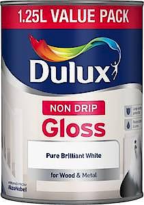 Dulux Non Drip Gloss Paint For Wood And Metal - Black 2.5L