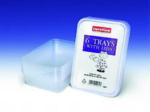 Caroline Plastic Tubs With Lids 4 x 1000ml