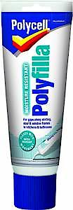 Polycell Ready Mixed Tube Moisture Resistant Polyfilla, 330g - White