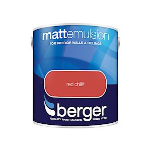 Berger Matt Emulsion 2.5L Red Chilli