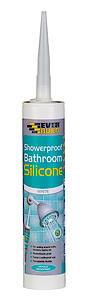 Everbuild Showerproof Bathroom Silicone Sealant | White | 280ml