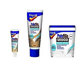Polycell Polyfilla Wood General Repair 480Gm White Cartridge