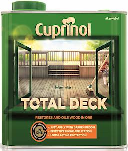 Cuprinol Total Deck Restore & Oil Wood Clear 2.5 Litre