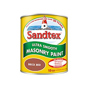 Sandtex Retail Ultra Smooth Masonry Brick Red 1 L