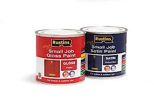 Rustins Small Job Satin Paint White 250Ml