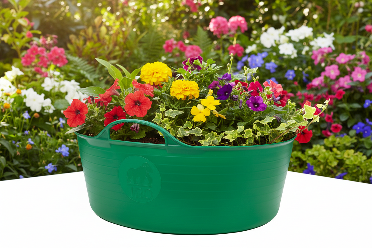 Red Gorilla Tubtrug | Green | Shallow | 15L Capacity
