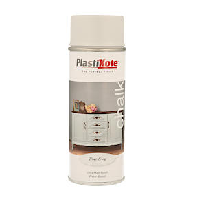 Plastikote Plastkt Chalk Finish Spray Dove Grey 400Ml