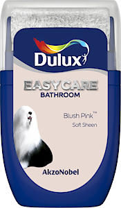 Dulux Easycare Bathroom Tester Paint, Blush Pink, 30 Ml