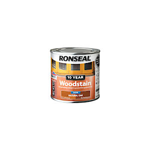 Ronseal 10 Year Woodstain Natural Oak 250Ml