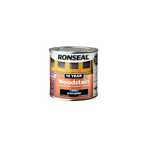 Ronseal 10 Year Woodstain Black Ebony 250Ml