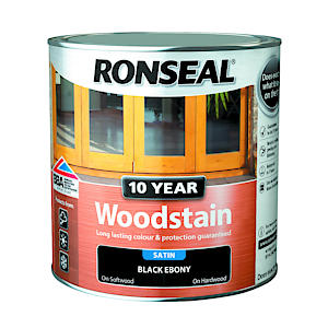 Ronseal 10 Year Woodstain Black Ebony 2.5L
