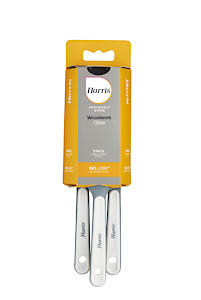 Harris Seriously Good 3 Pack Gloss Flat Brush Set, 1In, 1.5In, 2In, Angled