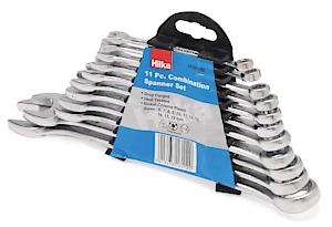 Hilka 17161102 11Pc Combi Spanner Set Metric, Clear