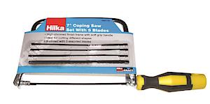 Hilka 7" Coping Saw With 5 Blades,Plastic Handle