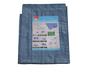 Hilka Tools Heavy Duty Tarpaulin | Waterproof | 9ft x 6ft (2.75 x 1.8m)