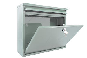 Burg-Wachter Chartwell Green Elegance Wall Mounted Galvanised Steel Lockable Post Box