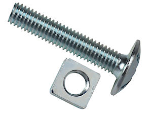 Forgefix Roofing Bolts | M6 X 50Mm | Zinc Plated | Bag 25