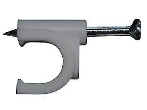 Forgefix Rcc45W Round Cable Clip - White