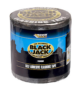 Everbuild Black Jack Strong Self Adhesive Flashing Tape – Natural Lead-Look Finish – 150Mm X 10M