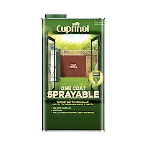 Cuprinol 5L Spray Fence Treatment - Rich Cedar