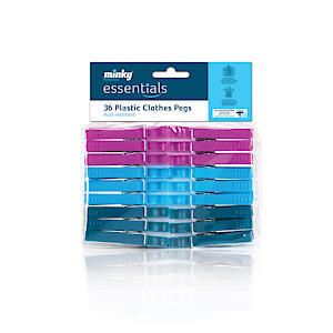 Minky Plastc Pegs 36Pk Vt8640000, Multi-Color,