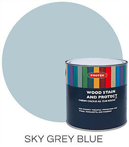 Protek Wood Stain And Protect 2.5L - Sky Grey Blue