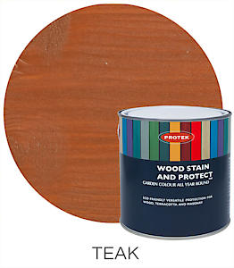 Protek Wood Stain And Protect - 1 Litre - Teak
