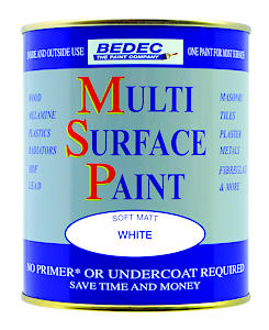 Bedec Bede2Kc0002/29 Multi Surface Paint Matt ,Soft White ,750 Ml
